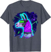 Llama Robot Cyborg Life Apparel Llama Cyborg Robot Llama Cool Artistic Retro Alpacas T-Shirt - Heather Blue