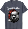 Family Matching Christmas Bear Outfits for Family Grandpa Bear Christmas Red Buffalo Family Matching Christmas T-Shirt - Heather Blue