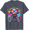 Magical and Funny Music lover Gifts DJ Teddy Bear Disco Hip Hop T-Shirt - Heather Blue