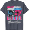 Gender Reveal Family Matching Burnouts or Bows Big Brother Loves You Gender Reveal Party T-Shirt - Heather Blue