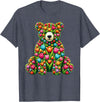 Tulips Bears Lover Flower Gardening Apparel Tulip Bear Flower Gardening Floral T-Shirt - Heather Blue