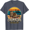 Chonkers The Sea Lion San Francisco Funny Seal Tee Chonkers The Sea Lion San Francisco Funny Seal T-Shirt - Heather Blue