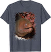 Eel Photo Aquarium Ocean Animal Splatter Art Moray Eel Photo Ocean Animal Splatter Art Aquarium Tee T-Shirt - Heather Blue
