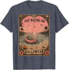 Just Waiting for Halloween Tarot Card art Halloween Tarot Card Spooky Summer Skeleton Just Waiting T-Shirt - Heather Blue