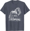 Horse Tee Horse T-Shirt - Straight - Heather Blue