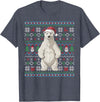 Ugly Christmas Sweater Style Polar Bear PJs Ugly Polar Bear Lovers Xmas Sweater Santa Christmas T-Shirt - Heather Blue