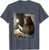 Bear reading a book Designs Bear reading a book T-Shirt - Heather Blue
