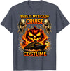 Cruise Trip Vacation Halloween Gifts This is My Scary Cruise Costume - Halloween Scary Cruiser T-Shirt - Heather Blue