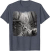 Halloween Ghost Cat Selfie Forest Lat Halloween Ghost Cat Forest Selfie Scared Men Women Kid T-Shirt - Heather Blue
