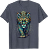 Cougars Gift For A Cougar Lover Mandala Art Cougars Cougar Mountain Lion Puma T-Shirt - Heather Blue