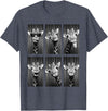 Funny Giraffe Animal Photobooth Giraffe Photobooth Funny Safari Animal Portrait T-Shirt - Heather Blue
