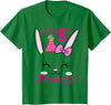 Its My 8th Birthday Girl Bunny Rabbit Theme Party (eight) T-Shirt in Kelly Green