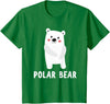 Cute Animal Shirts For Kids Co Polar Bear Shirt Boys Girls Cute Polar Bear Gift T-Shirt - Kelly Green