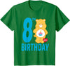 Care Bears Birthday Bear Celebrates A 8th Birthday T-Shirt - Kelly Green