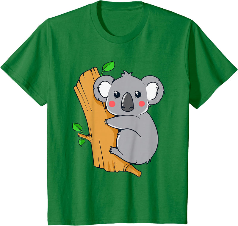 Charm's Children Clothing Cute Koala Bear T Shirt for Children | Kids Koala Bear Shirt T-Shirt - Kelly Green