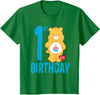 Care Bears Birthday Bear Celebrates A 1st Birthday T-Shirt - Kelly Green