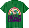 Kids Llama Shirts Childrens Llama Kids T-Shirt - Kelly Green