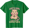 Kids Hamster Just A Girl Who Loves Hamsters T-Shirt - Kelly Green