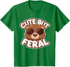 Kids Brown Bears Shirts Cute Brown Bear Kids T-Shirt - Kelly Green