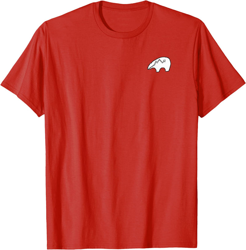 P&L Originals Zuni Bear pocket-style tee shirt emblem T-Shirt - Red