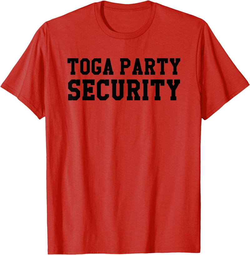 Roman Greek Sorority Fraternity Halloween Apparel Toga Party Security Funny College Frat Costume Gift T-Shirt - Red