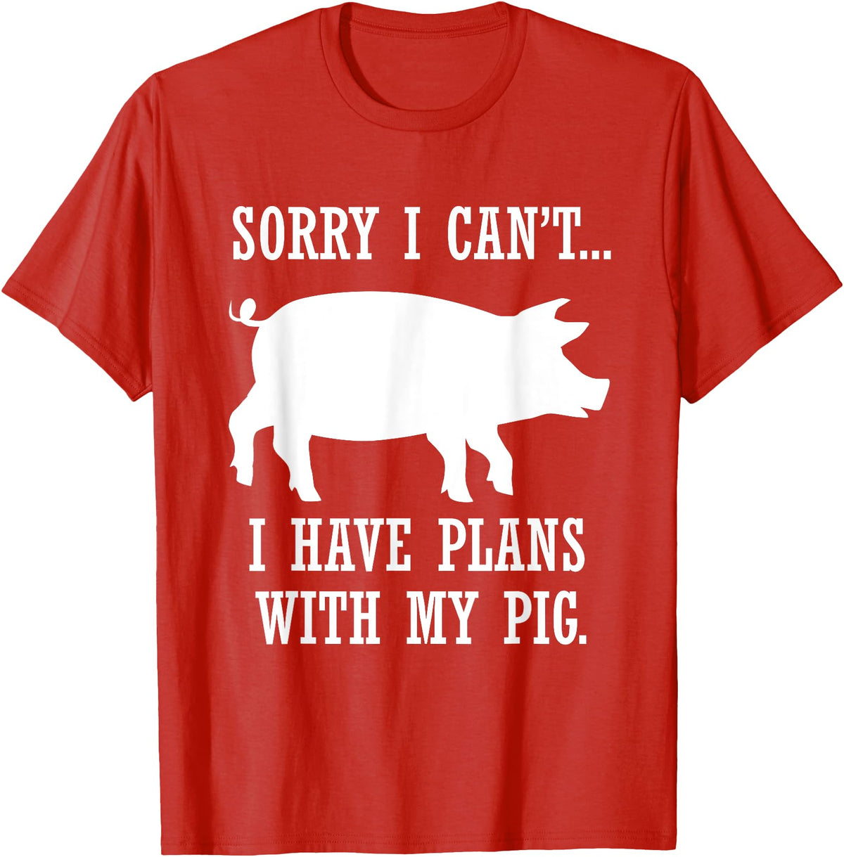 Lustige Schwein Bauernhof Tier Zitate Plans with My Pig Farmer Piggy T-Shirt - Red