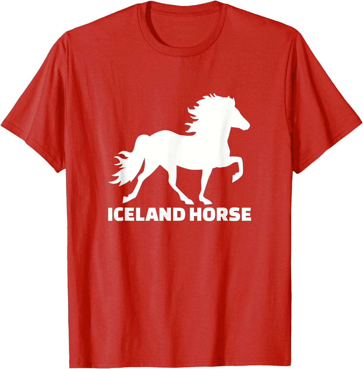 Icelandic horse gifts Icelandic horse T-Shirt - Red