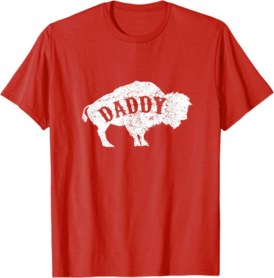 Cow Bison Buffalos Daddy Funny for Dad T-Shirt