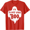 Halloween T-shirt I'm Not Your Boo T-Shirt - Red