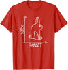 Funny Science Nerd Duck or Rabbit Physics Math Geek T-Shirt in Red