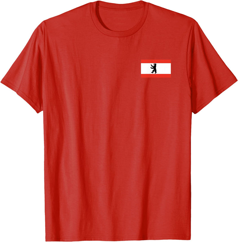 Berlin Bear Flag BERLIN GERMANY FLAG BEAR FLAG T-Shirt - Red