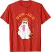 Spooky Season Cute Ghost Halloween Costume Boujee Boo-Jee T-Shirt - Red