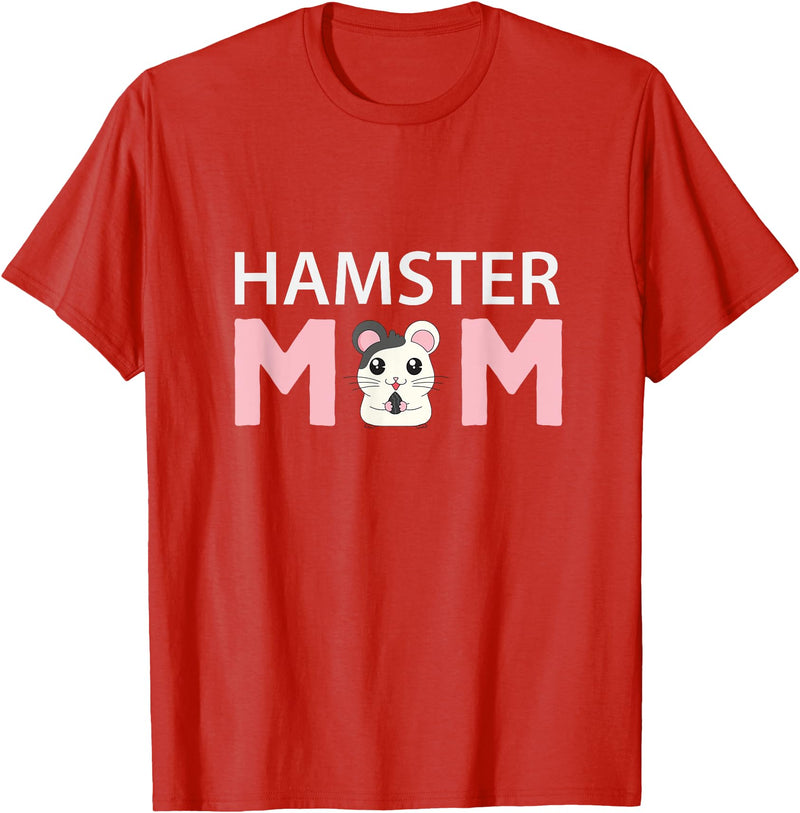 Hamster Mom Hamster T-Shirt - Red
