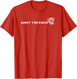 Crazy Fun Designs - Animals What The EIEIO - Farm Pig - T-Shirt T-Shirt - Red