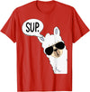 Funny Alpaca Gifts Accessories Alpaca Llama Sup T-Shirt - Red