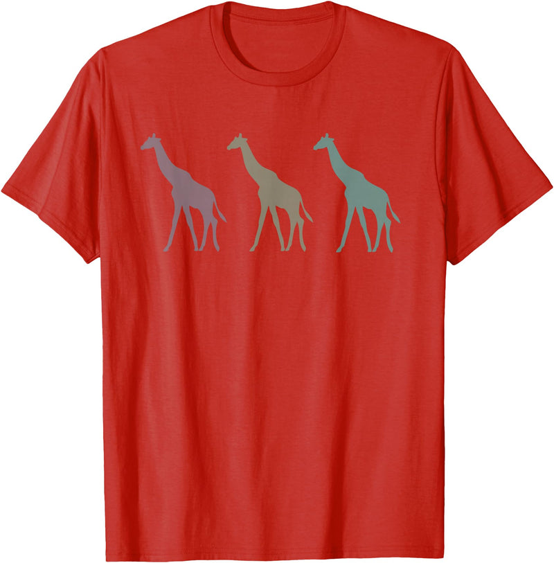 Niki Giraffes T-Shirt - Red