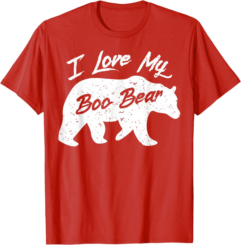 Halloween Party T-Shirt Co Boo Bear Shirt | Polar Bear Spirit Bear Halloween Apparel T-Shirt - Red