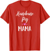 Angry Ant Graphics - Kunekune Pig Gifts Kune Kune Pig Gift for Women - Kunekune Pig Mama T-Shirt - Red