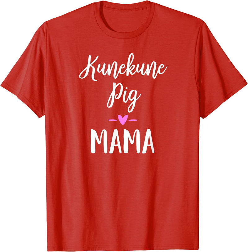 Angry Ant Graphics - Kunekune Pig Gifts Kune Kune Pig Gift for Women - Kunekune Pig Mama T-Shirt - Red
