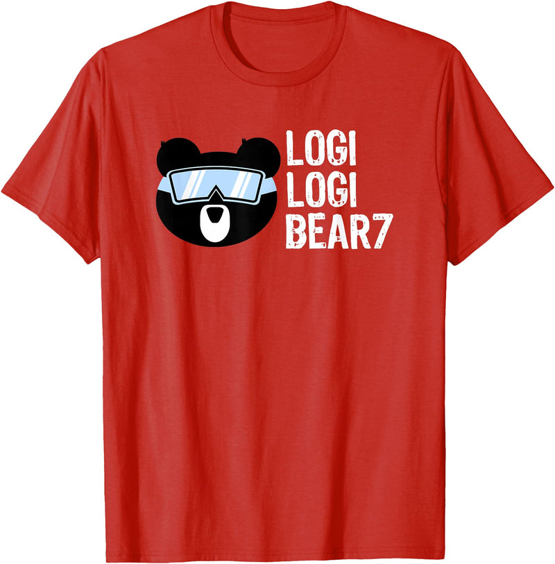 LogiLogiBear7 Logi Logi Bear 7 Shirt T-Shirt - Red