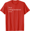 Daphne Horse Tees Best Riding Instructor Ever T-Shirt Horse Trainer T-Shirt - Red