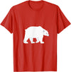 T-Shirts for Kids Cute Polar Bear Kids T-Shirt T-Shirt - Red