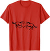 Clothing25 Horses! T-Shirt - Straight - Red