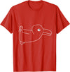 Duck Rabbit Wittgenstein Confusion Optical Illusion Logic T-Shirt in Red