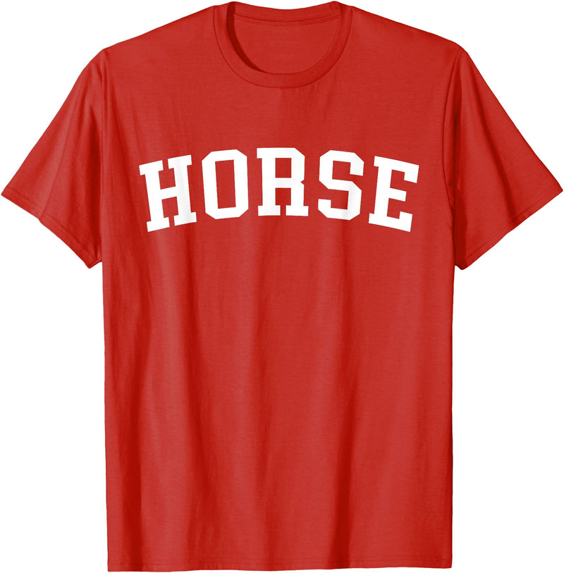 Horse - Style Horse T-Shirt - Straight - Red