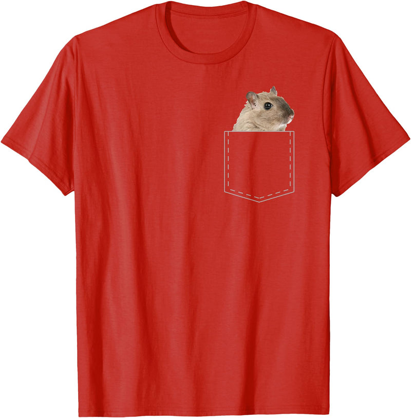 Boys Girls Cute Cool Hamster Lover T-Shirt Gift for Kids T-Shirt - Red