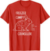 Freezer Camp Rabbit Meat - Funny Homestead and Hunter T-Shirt in Red