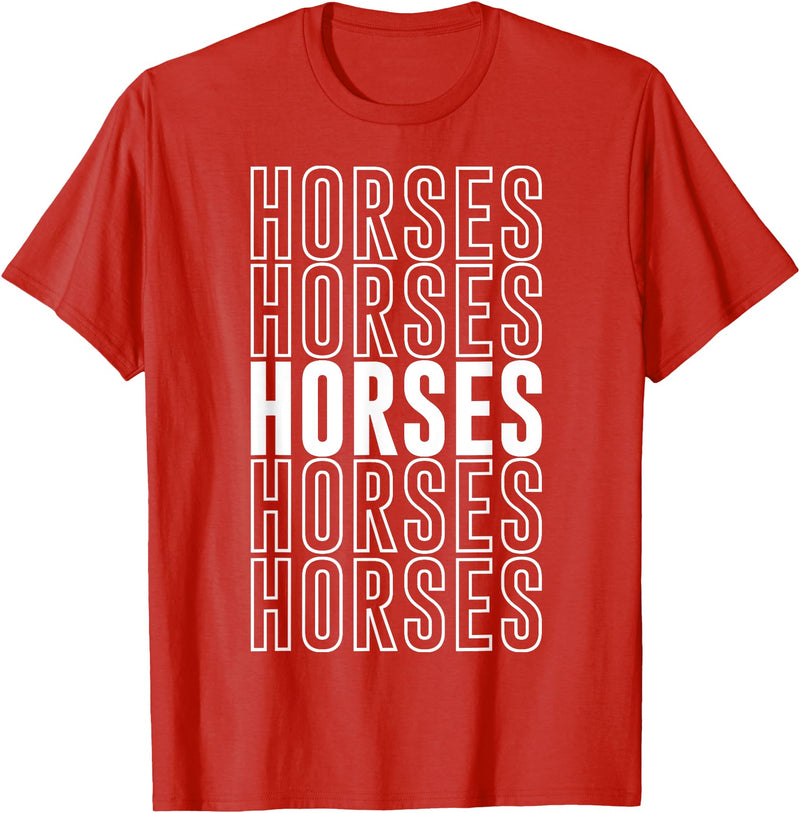 Horses Apparel Horses T-Shirt - Red