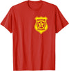 Cowgirl Security Badge Halloween Costume For Dad T-Shirt - Red
