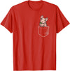 Boys Girls Skinny Pig Mom Gifts T Shirts & Hoodies Funny Kawaii Kids Pet Pocket Hairless Guinea Pig Lover T-Shirt - Red